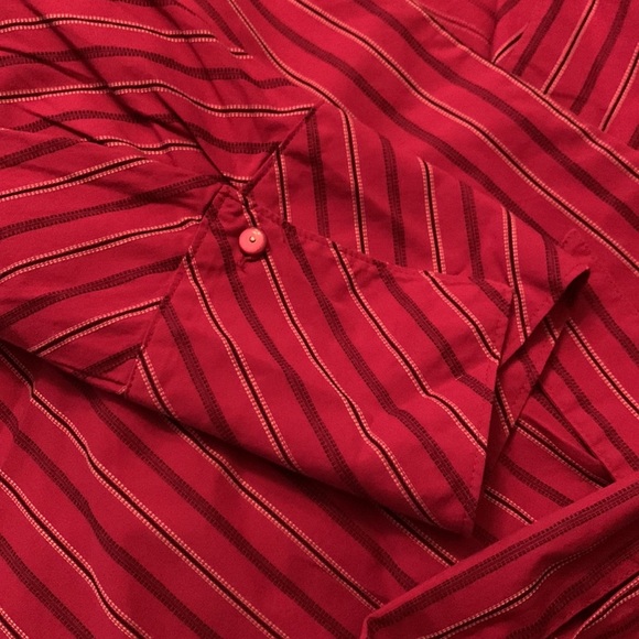 Women’s Striped Collar Dress Top - Picture 7 of 10